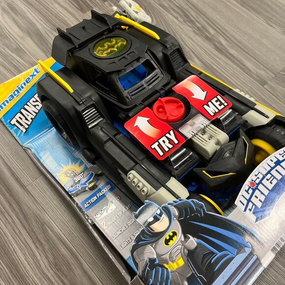 Imaginext Batman DC Super Friends Transforms Batmobile Car Toy NEW - Picture 3 of 13